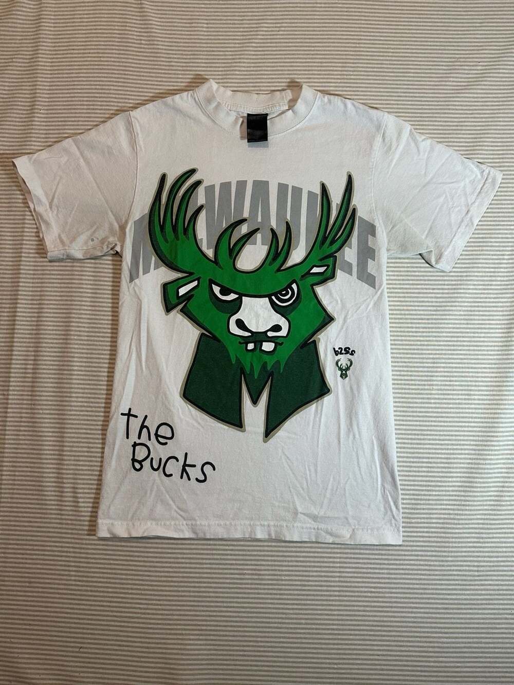 After School Special Milwaukee Bucks 'The Bucks' White Graphic T-Shirt